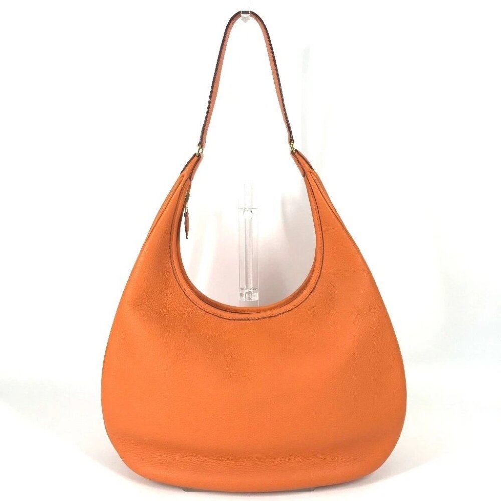 HERMES Gao bag Shoulder Bag Leather Orange